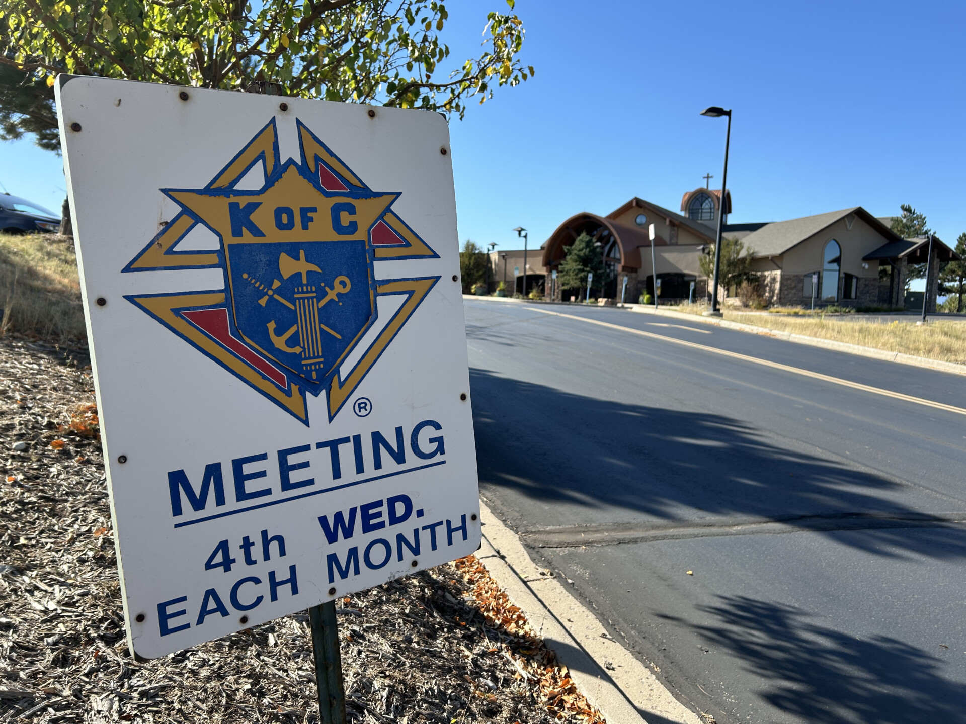 KofC Meeting Sign - each 4th wednesday