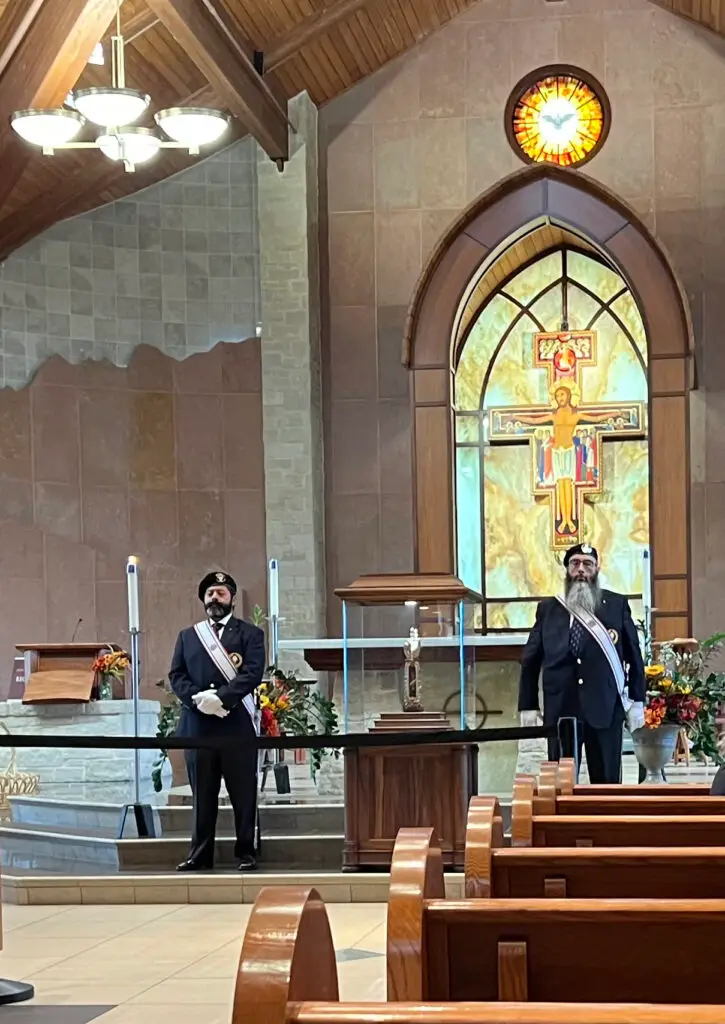 4th Degree Guards at the St Jude relic arm