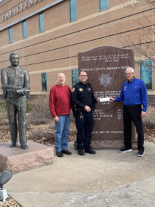 Donation check to Fallen Officers of Douglas County