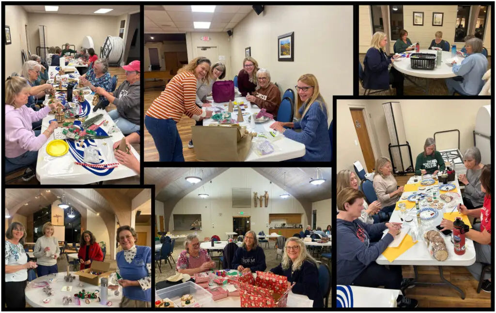 Ladies Aux making crafts