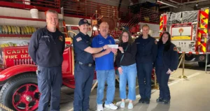 St Francis of Assisi Parish Knights of Columbus Council 8909 Donating to the Castle Rock Firefighters Foundation