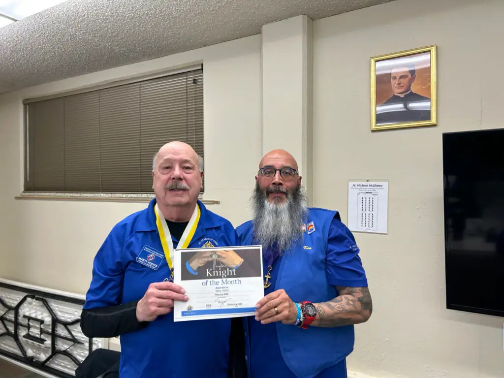 Marty Hodits February Knight of the Month